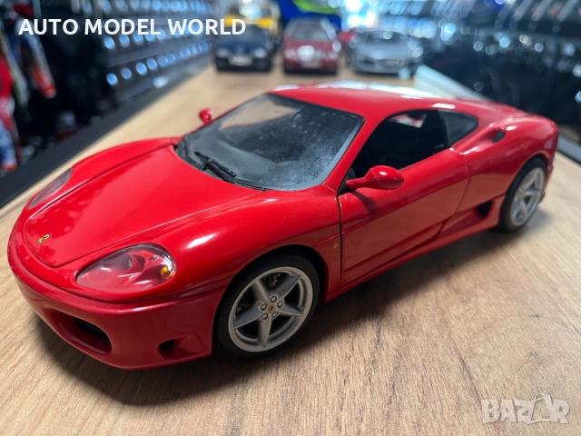 BBURAGO Mетална колекционерска количка модел FERRARI 360 MODENA 1:18