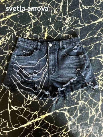 Дамски къси дънки , снимка 4 - Къси панталони и бермуди - 46023001
