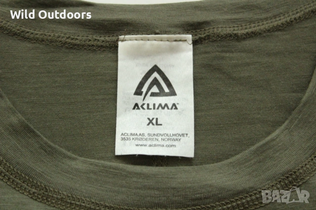 ACLIMA - мъжка мерино тениска, размер XL, снимка 3 - Екипировка - 53978002