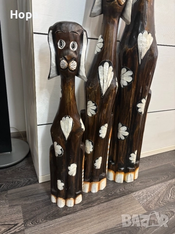 Куче от дърво, снимка 2 - Статуетки - 52564006