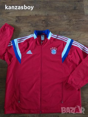 ADIDAS BAYERN MÜNICH 2014 2015 HOME FOOTBALL JACKET - футболно горнище 2ХЛ КАТО НОВО, снимка 3 - Спортни дрехи, екипи - 45407319