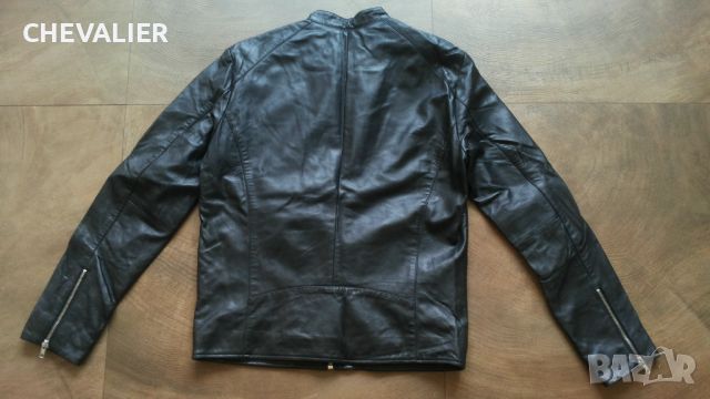 Jack & Jones JPRBEAM LEATHER Jacket Размер M яке естествена агнешка кожа 29-62, снимка 7 - Якета - 46517656