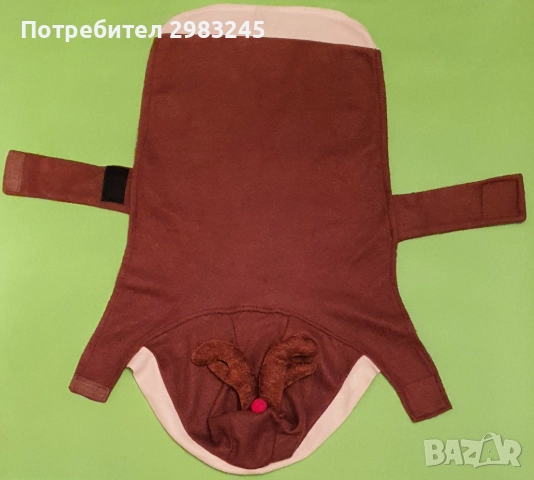 Коледна кучешка дреха "Кристмас еленче", снимка 3 - За кучета - 52528119