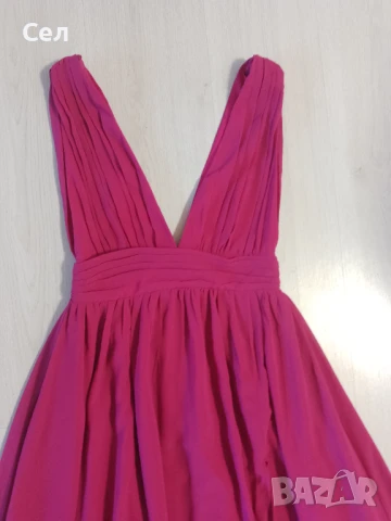 Дълга официална рокля с цепка С-М, снимка 4 - Рокли - 51081767