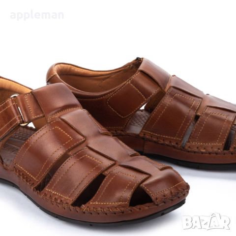 Маркови сандали от естествена кожа PIKOLINOS Flat Sandals Leather Tarifa for Men, снимка 5 - Мъжки сандали - 46741444