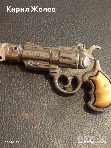 Миниатюрен сгъваем нож под формата на пистолет за КОЛЕКЦИЯ ДЕКОРАЦИЯ 12467, снимка 2 - Други ценни предмети - 53731443