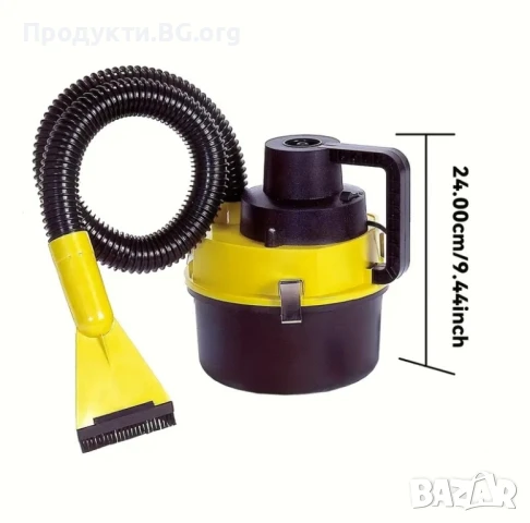 12V Автомобилна Прахосмукачка – Мокро/Сухо, 2L, 4 Приставки - 150W, снимка 2 - Аксесоари и консумативи - 50743174