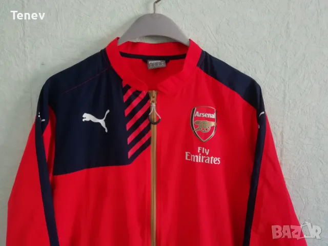 Arsenal Puma оригинално мъжко яке горнище ветровка Арсенал размер М, снимка 5 - Спортни дрехи, екипи - 49966453