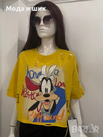 Тениска Кроп къса , снимка 3 - Тениски - 51134002