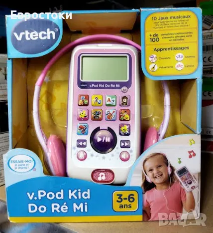 Детски музикален плейър VTech V.pod Kid DO RE Mi Rose, снимка 6 - Музикални играчки - 46910181