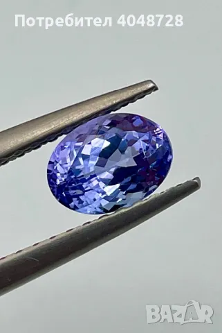 Инвестиционен естествен Танзанит 1.79ct. ALGT Сертификат, снимка 2 - Други - 47376084