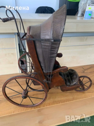 Ретро Количка за кукли, снимка 3 - Антикварни и старинни предмети - 53706097