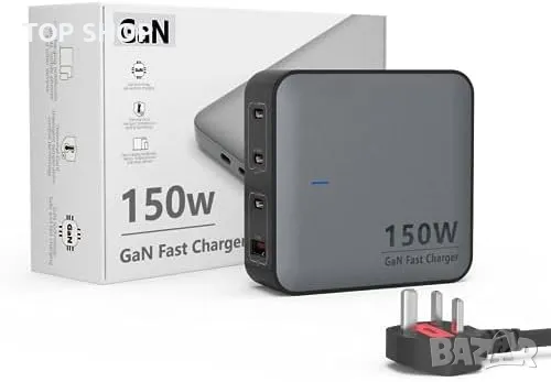 Ново Мощно 150W USB-C Зарядно за лаптоп MacBook HP Lenovo