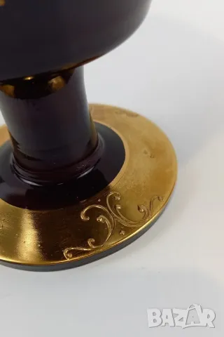 Голяма чаша, ваза или съд за лед - Бохемия, снимка 5 - Декорация за дома - 50168388