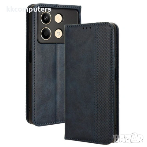 Xiaomi Poco X6 Neo 5G Magnetic Wallet Кожен Калъф и Протектор
