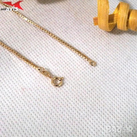 Синджир с 14К златно покритие 254596, снимка 3 - Колиета, медальони, синджири - 53983350