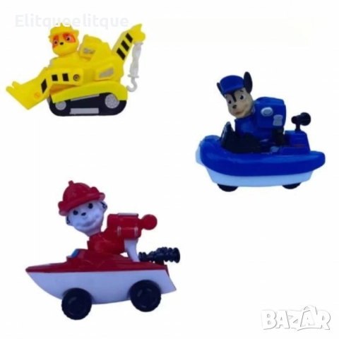 Игралeн комплект Пес Патрул 6 играчки, снимка 6 - Други - 52273418