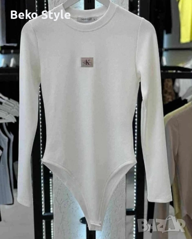 Дамско боди Calvin Klein цвят Бял 