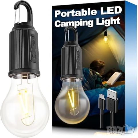 Акумулаторна LED къмпинг лампа за палатка, снимка 1 - Външни лампи - 46601717