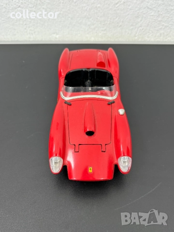 Метална количка Burago - Ferrari 1957г. №7485, снимка 2 - Колекции - 52049960