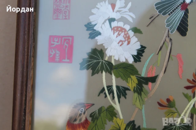 Стара Китайска картина с две лица , снимка 4 - Картини - 50989614