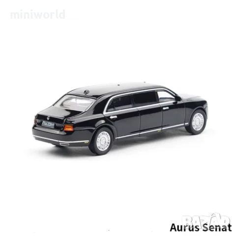 Aurus Senat президентски автомобил - мащаб 1:64 на MASSDI моделът е нов в кутия, снимка 2 - Колекции - 51371441