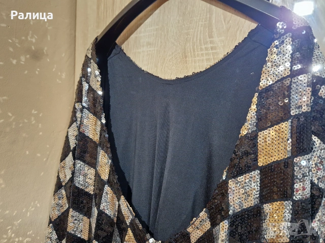 Дамска рокля с пайети, снимка 3 - Рокли - 53416760