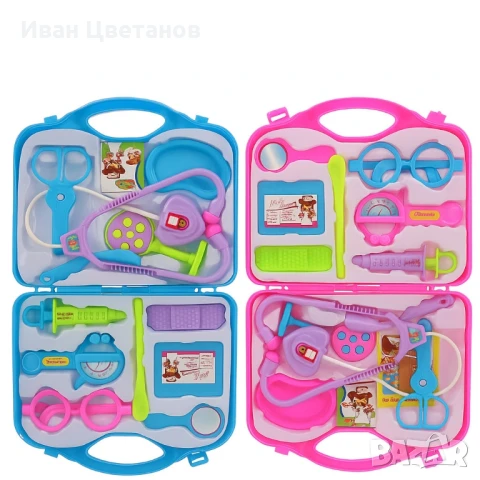 Детски медицински комплект за игра – с куфарче и реалистични аксесоари