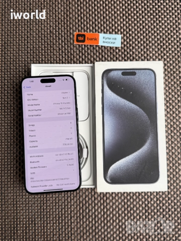 КАТО НОВ❗️ iPhone 15Pro Max ❗️Лизинг от 58лв/❗️Blue Titanium❗️ГАРАНЦИЯ ❗️256, снимка 6 - Apple iPhone - 51508275