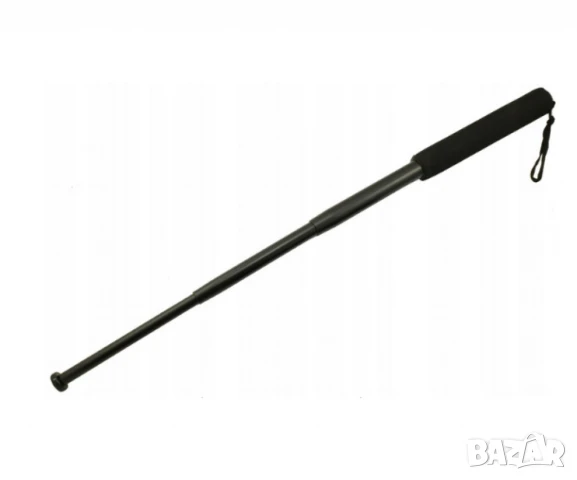 Телескопична палка с черна дунапренена дръжка и калъф