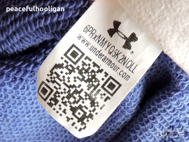 Under Armour Mens Blue Camo Hoodie мъжки спортен суичър размер XXL, снимка 11 - Спортни дрехи, екипи - 52182873
