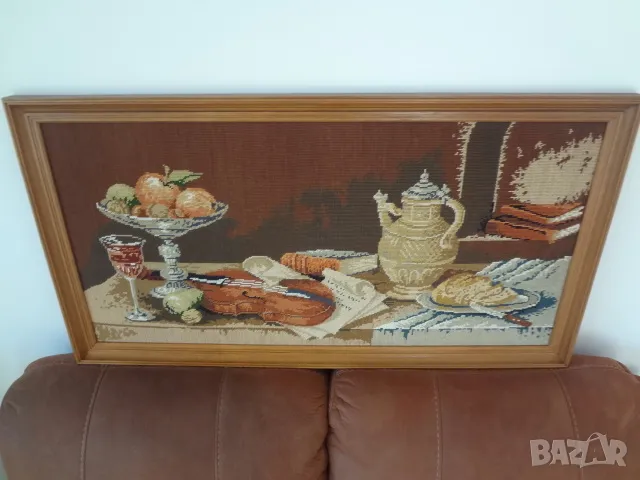 Голям гоблен - ръчна изработка, снимка 3 - Гоблени - 50196748