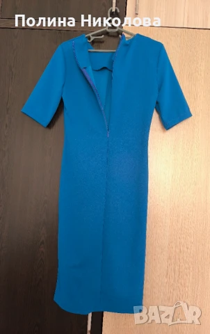 Рокля в син цвят, снимка 5 - Рокли - 50542530