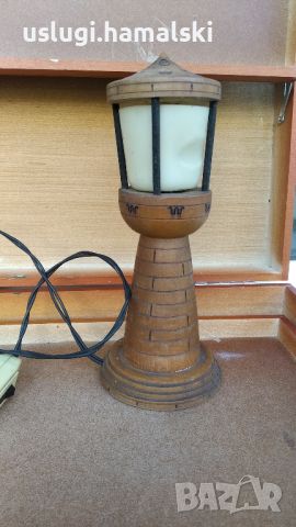 Стара нощна лампа, снимка 1 - Антикварни и старинни предмети - 46116271