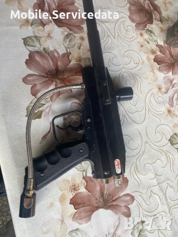 Пейнтбол Пистолет маркер комплект с маркуч – запазен, снимка 6 - Въздушно оръжие - 54173912