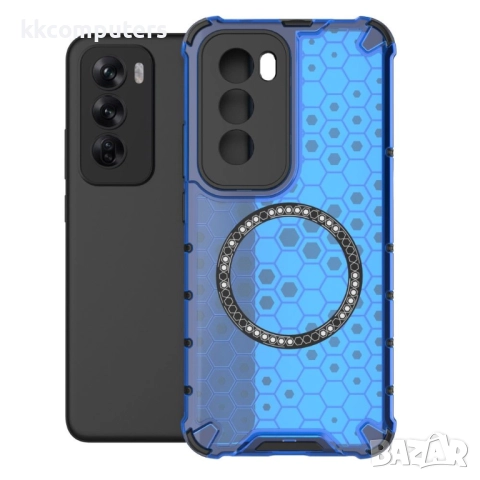 Oppo Reno12 Pro Силиконов Калъф Honeycomb TPU и Протектор, 19,90 лв, снимка 4 - Калъфи, кейсове - 52674157