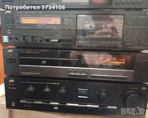 JVC AX-311BK, XL-V221BK, TD-X502G, FX-331LBK, снимка 9 - Аудиосистеми - 46969559