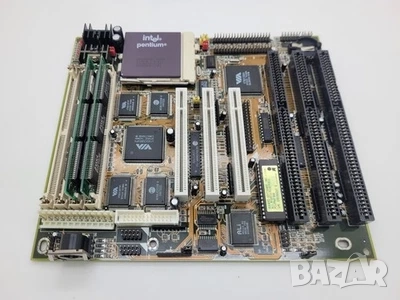 Ретро Платка AT soket 7 с процесор Pentium 133MHz