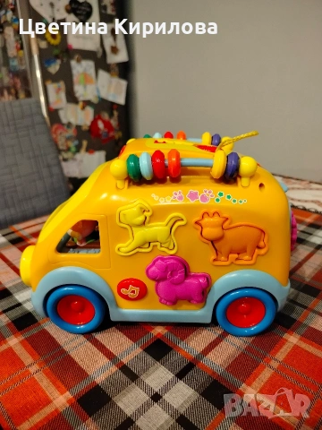 Детски образователен бус – сметало, сортер и музика, Hola, снимка 3 - Образователни игри - 53928974