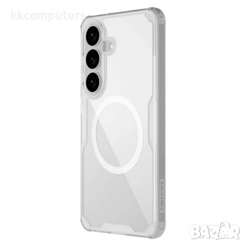 NILLKIN Nature Pro Магнитен Калъф за Samsung S26 - TPU+PC, Прозрачен, Повдигнати ръбове
