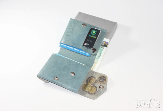 Вертикален оригами портфейл, снимка 2 - Портфейли, портмонета - 53385624