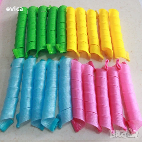 Ролки за вълнообразни къдрици, снимка 5 - Аксесоари за коса - 51345306