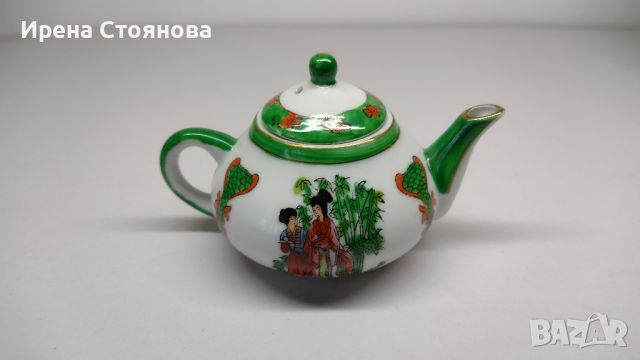 Китайско миниатюрно сервизче Zhong Guo Jingdezhen Zhi, 1980 г. , снимка 7 - Сервизи - 46165816