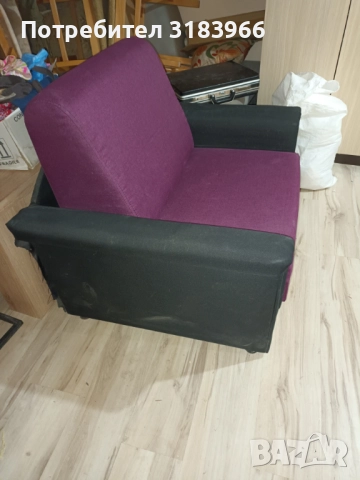 Разтегателен фотьойл легло в лилав цвят чисто нов, снимка 8 - Спални и легла - 52696118