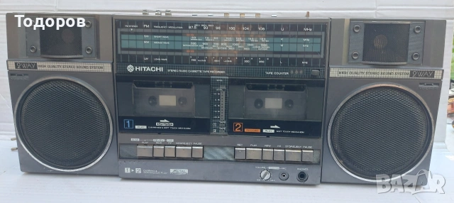 Hitachi TRK-W55E Stereo Cassette Recorder донор за части или проект