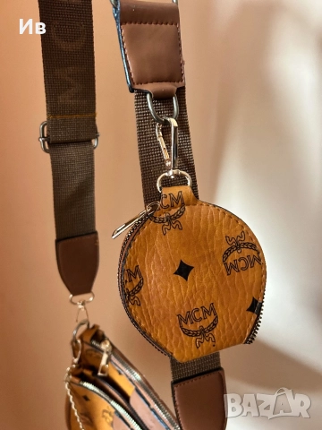 Оригинална дизайнерска чанта MCM Visetos Multi Pochette Crossbody, снимка 4 - Чанти - 51887130