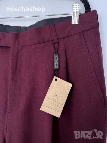 Панталон Andrews бордо - нов с етикет, снимка 4 - Панталони - 53414515