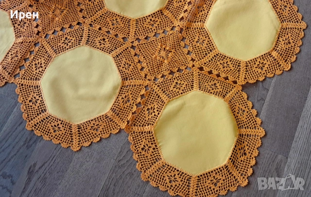 Нова ръчно плетена покривка, снимка 3 - Покривки за маси - 54174955