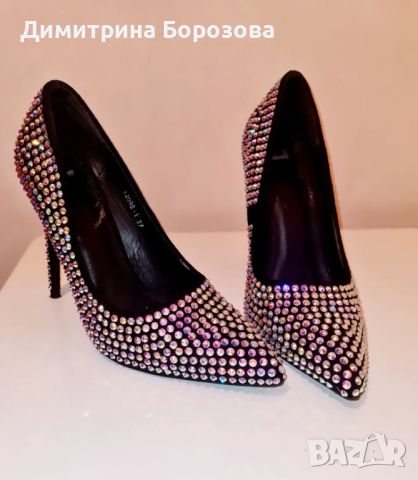 Елегантни дамски обувки на ток, снимка 2 - Дамски елегантни обувки - 45597291