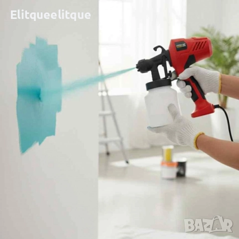 Електрически пистолет за боядисване Electric Paint Sprayer Elite — перфектно покритие без следи , снимка 4 - Други инструменти - 52217632